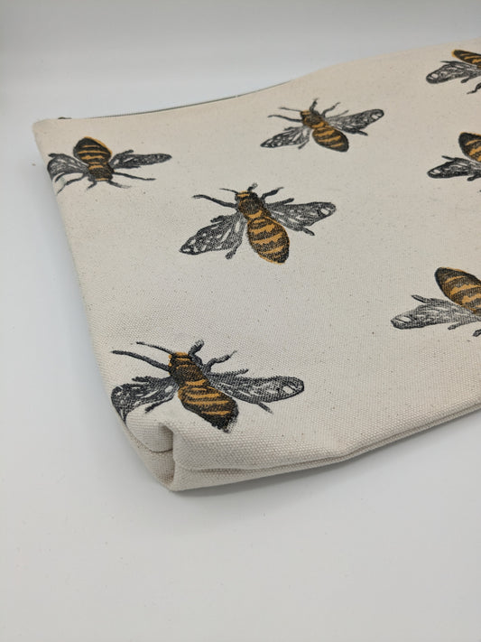 Bee Large Zip Pouch