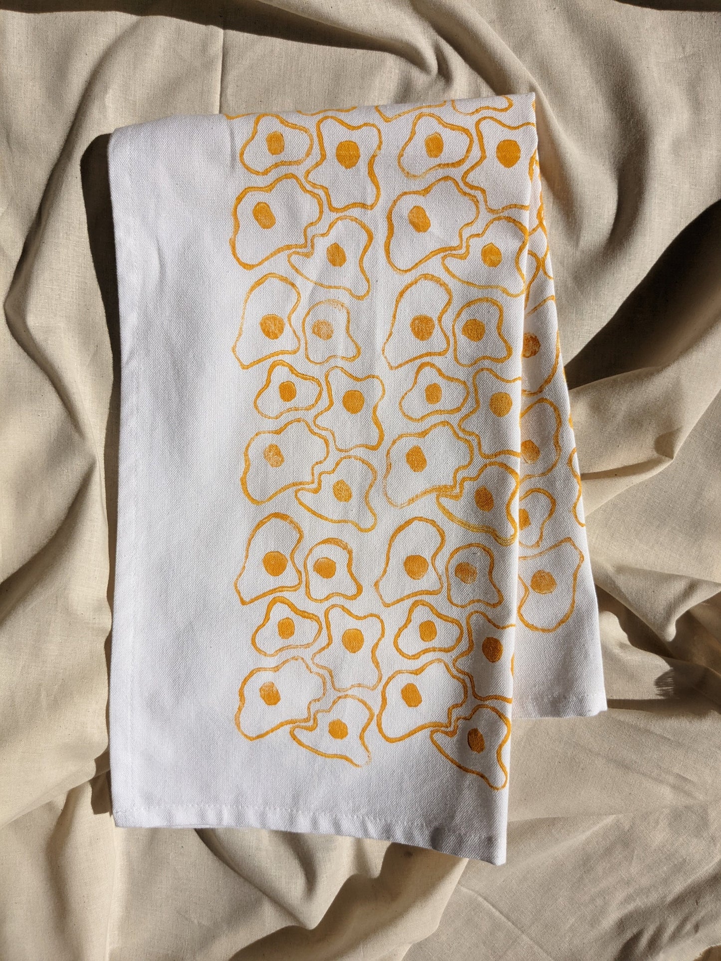 Fried Egg Printed Kitchen Towel