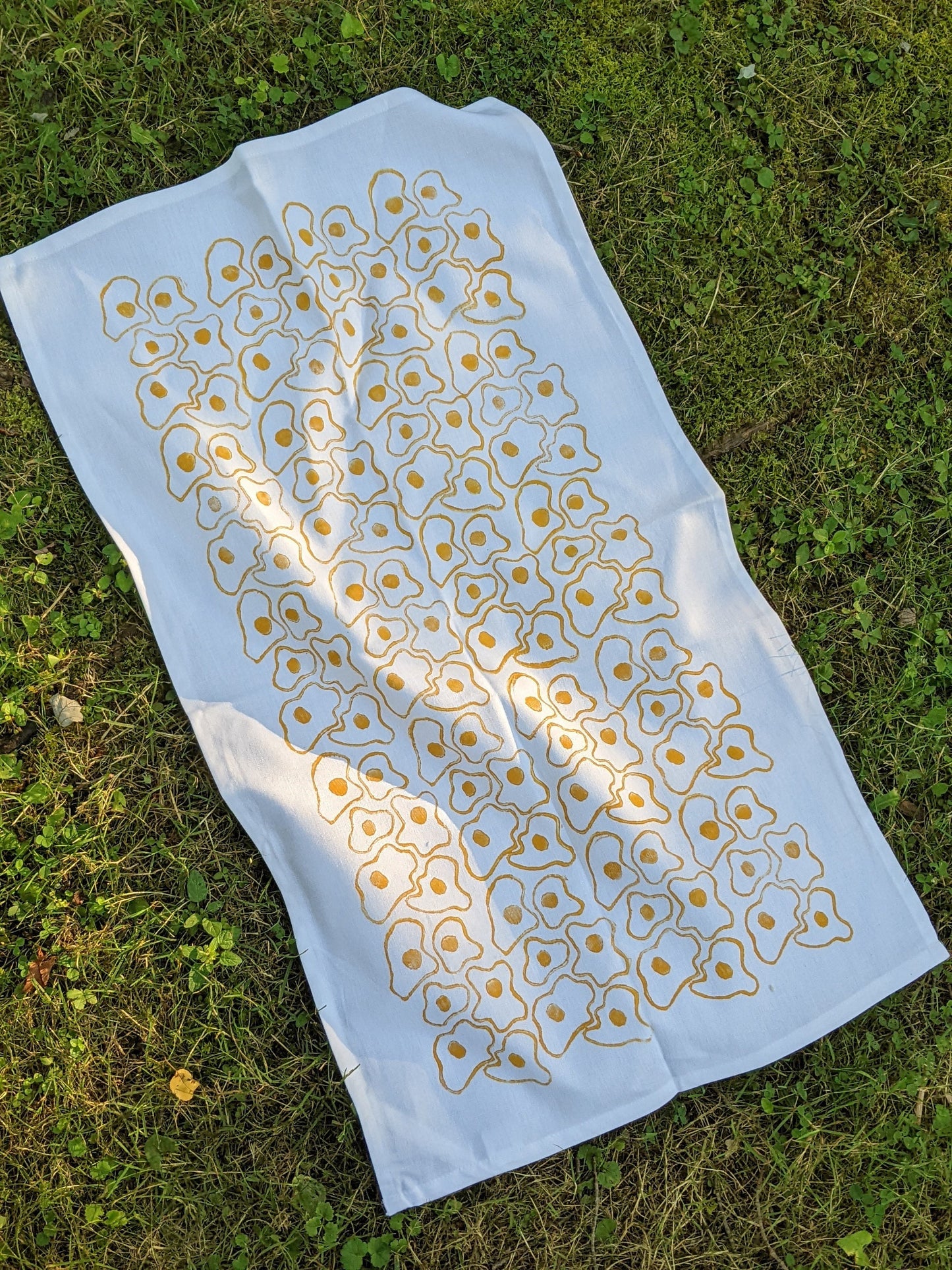 Fried Egg Printed Kitchen Towel