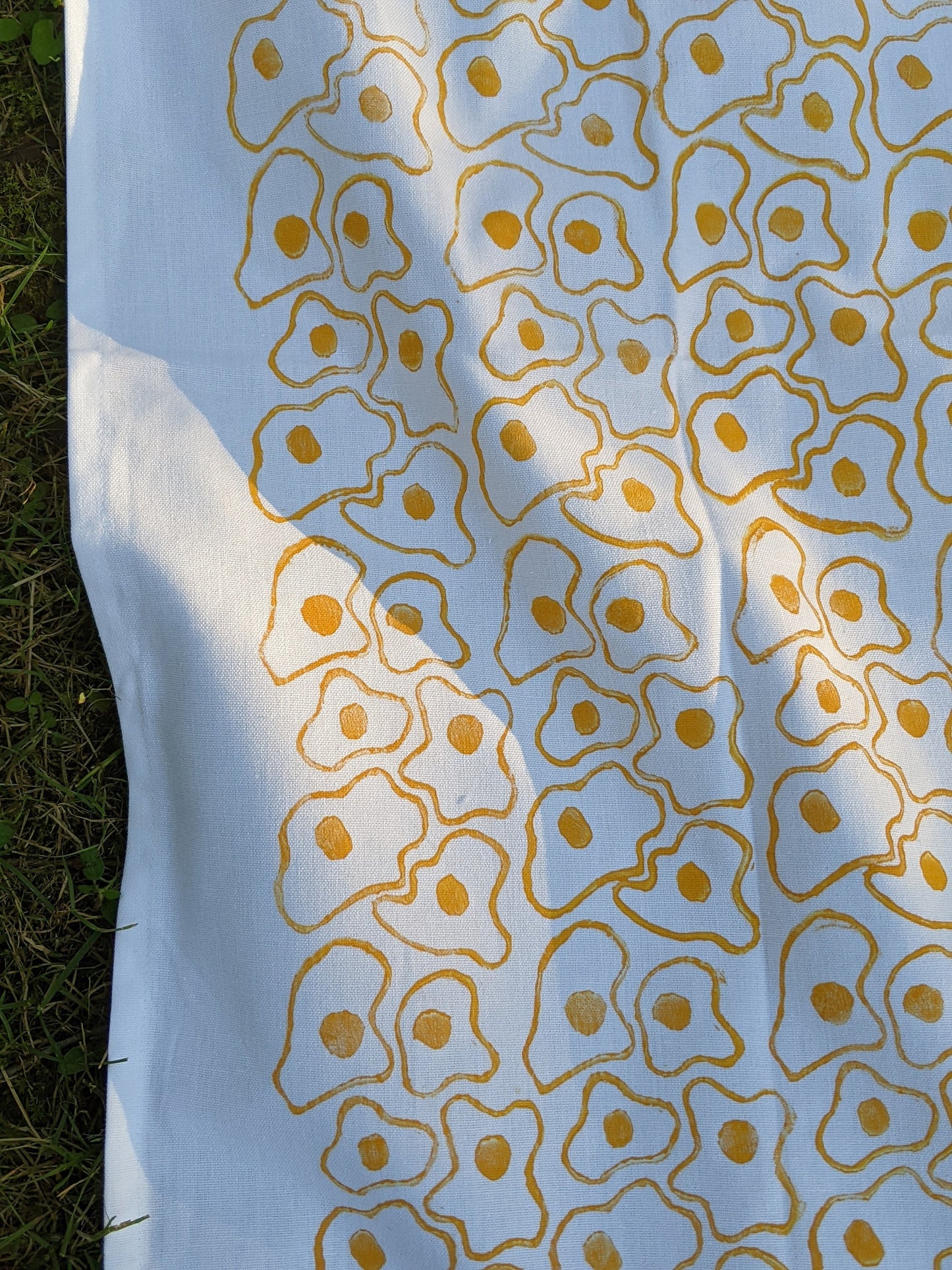 Fried Egg Printed Kitchen Towel