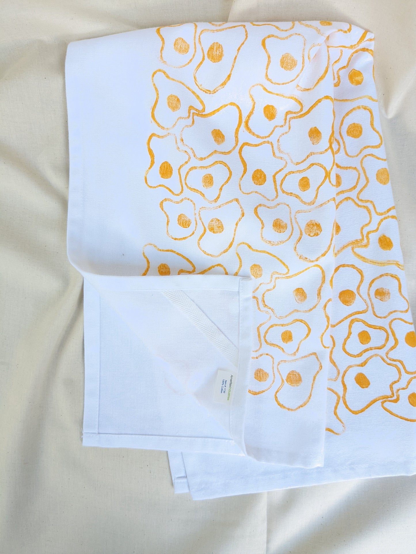 Fried Egg Printed Kitchen Towel