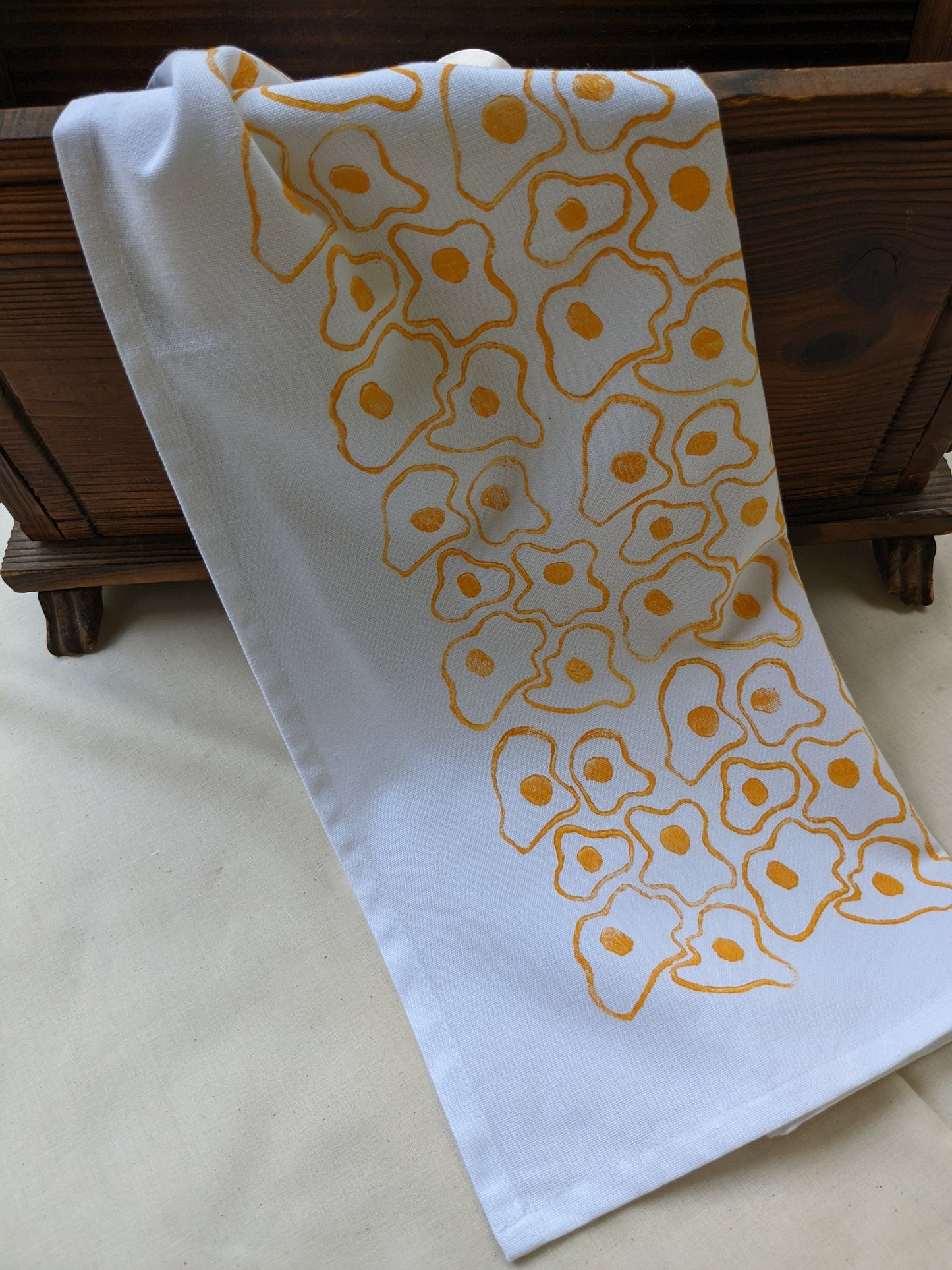 Fried Egg Printed Kitchen Towel