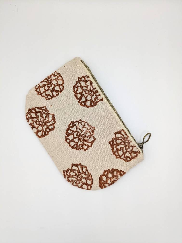 Marigold Half Moon Zip Pouch