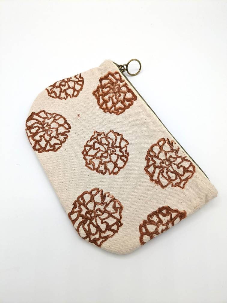 Marigold Half Moon Zip Pouch